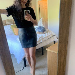 Wilson's leather mini skirt